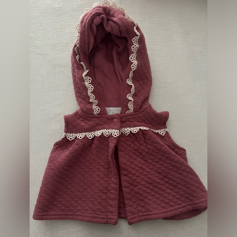 Quilted 0-3M Vest. Like New Quality.
